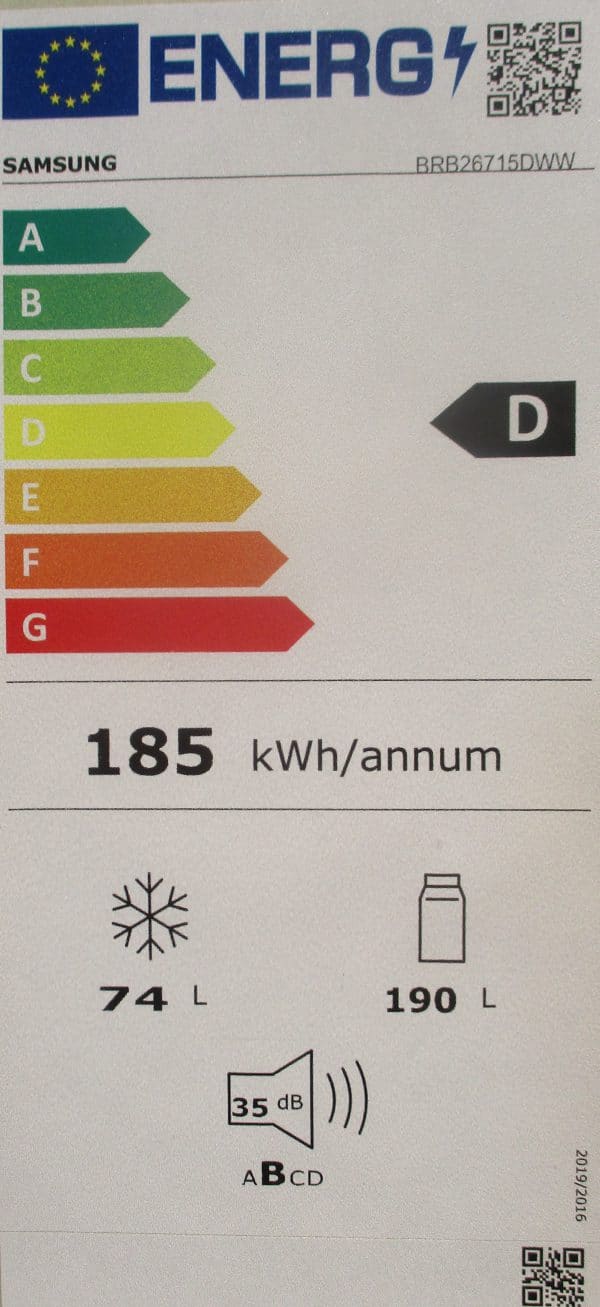 Energieeffizienzklasse Kühlschrank Samsung D