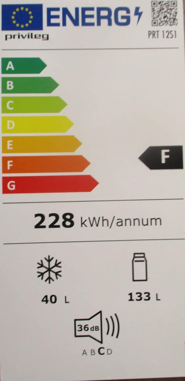 Energieeffizienzstufe F Kühl-Gefrierkombination Privileg Koje 75